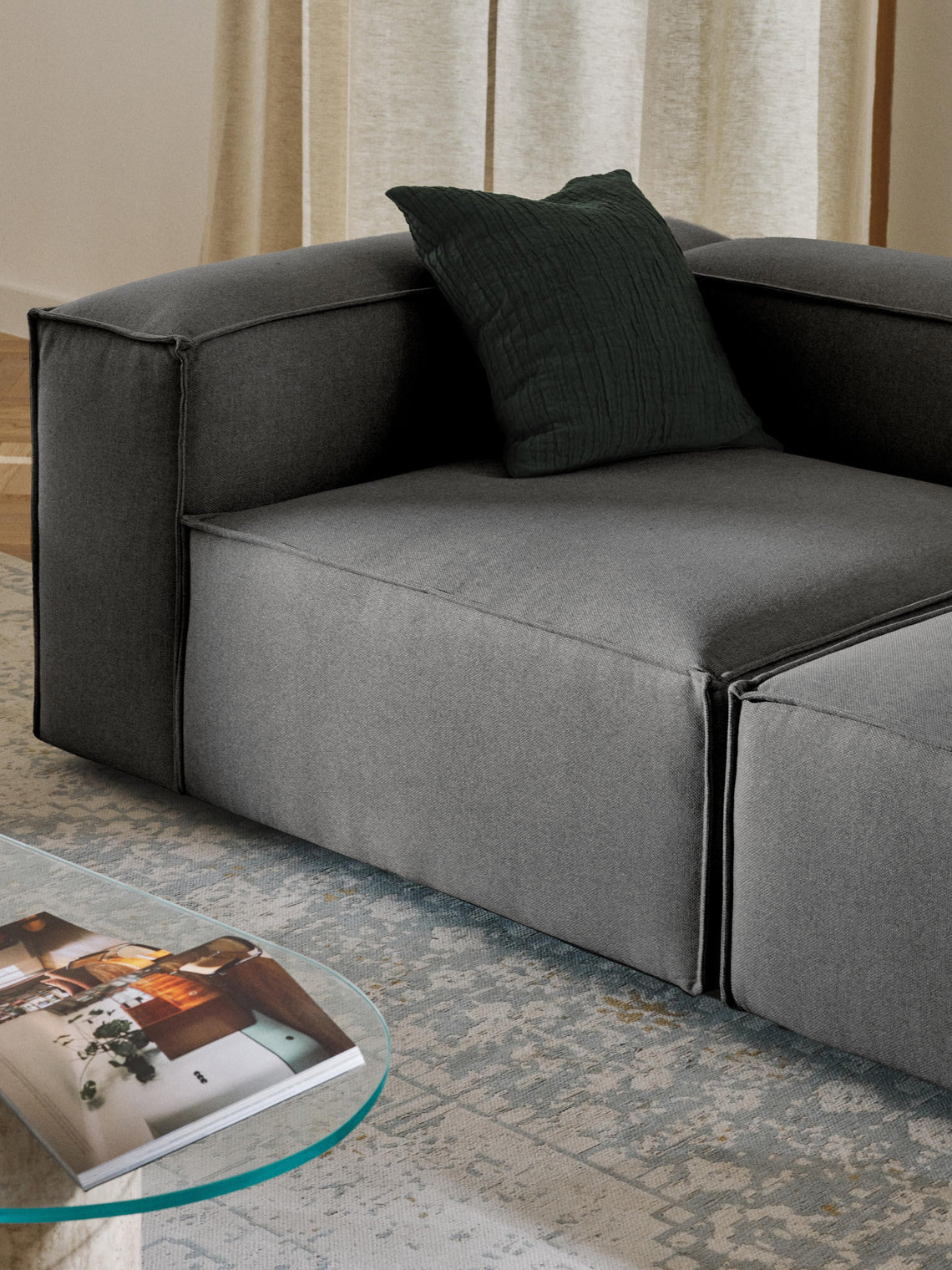 Kingston Contemporary 3-Seater Modular Sectional Couch