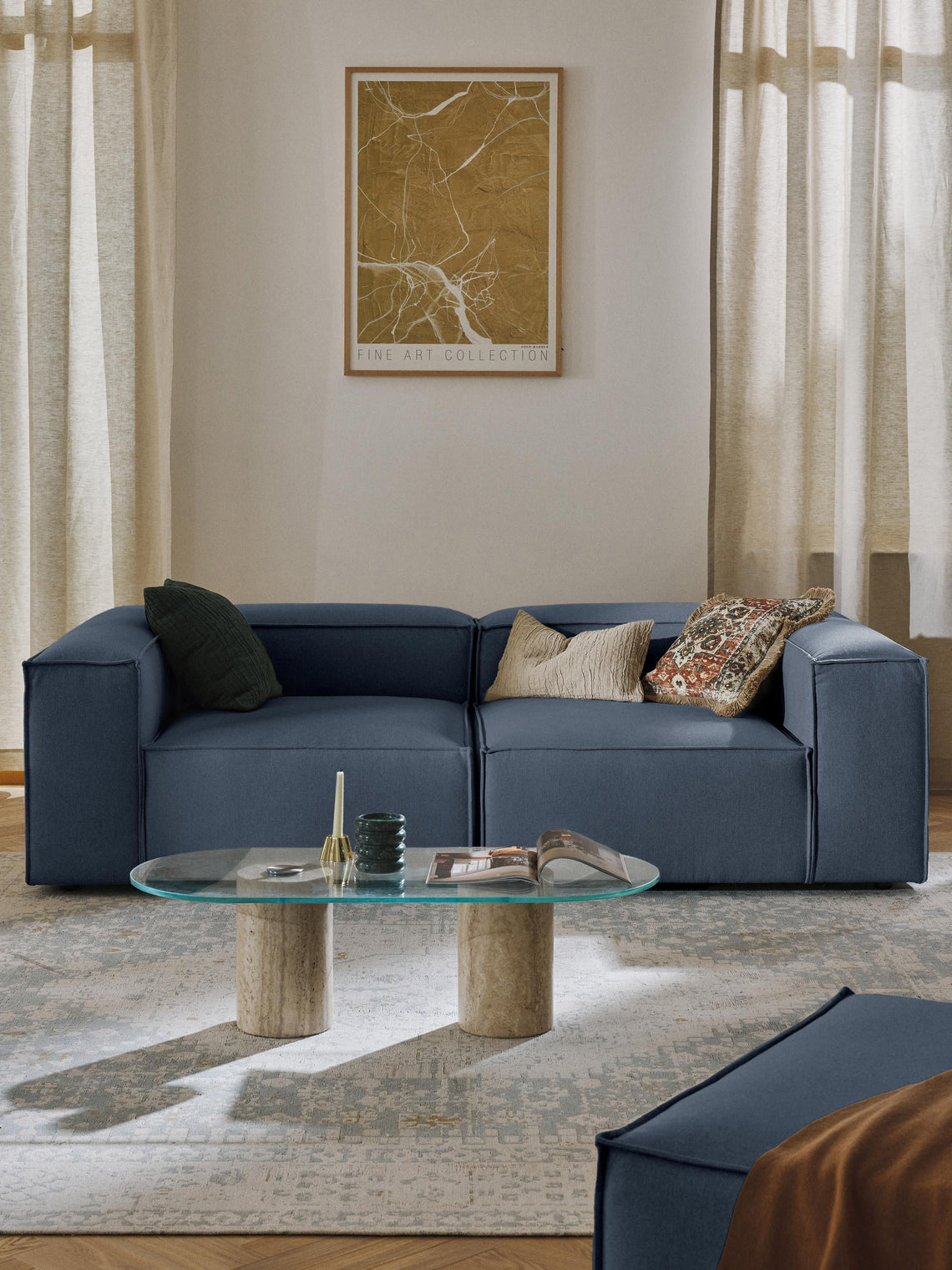 Kingston Contemporary 3-Seater Modular Sectional Couch