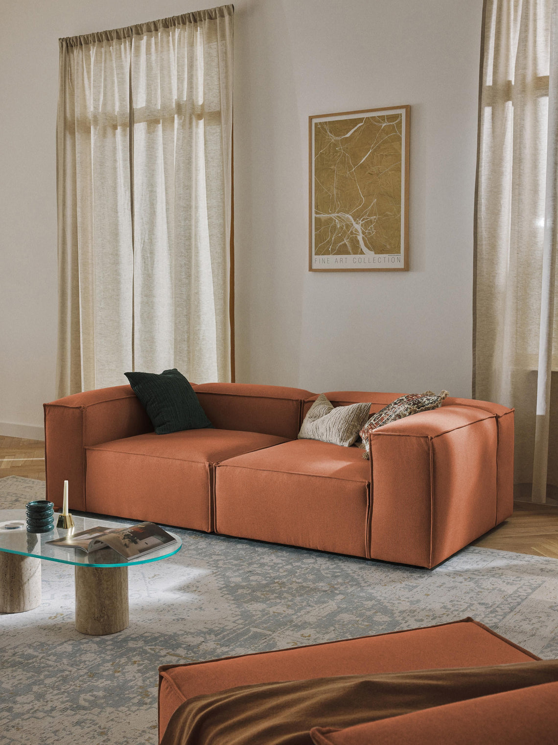 Kingston Contemporary 3-Seater Modular Sectional Couch