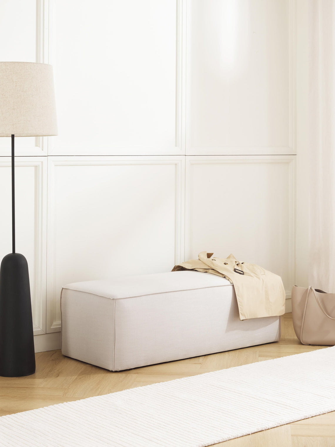 Kingston Contemporary Bed-End Bench Ottoman