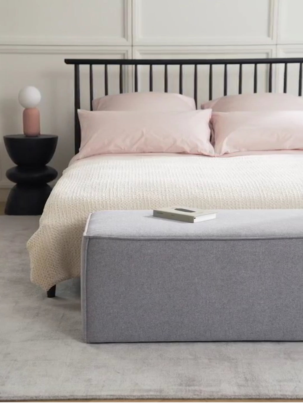 Kingston Contemporary Bed-End Bench Ottoman