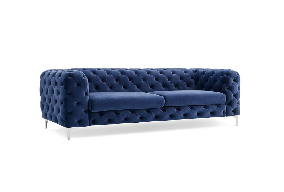Hampton 3-Seater Velvet Chesterfield Couch