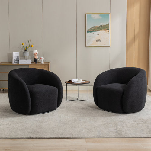 Onda Swivel Boucle Chair