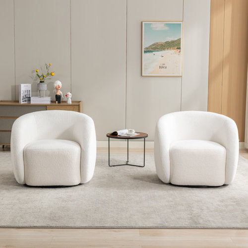 Onda Swivel Boucle Chair
