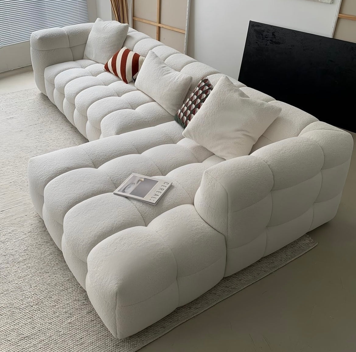 Cloud Boucle L-shaped Couch