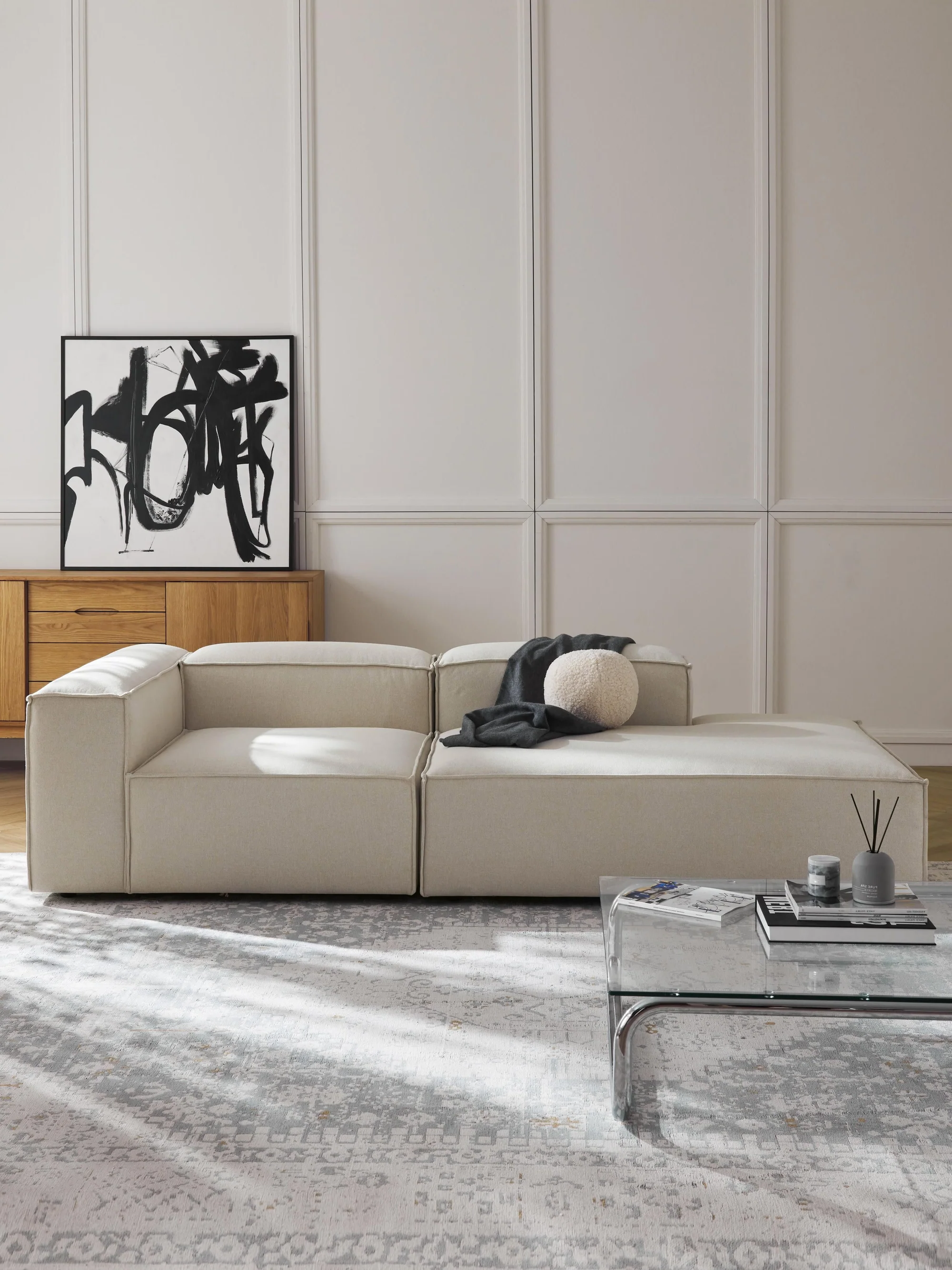 Kingston Contemporary 3-Seater Daybed Sleeper Modular Couch