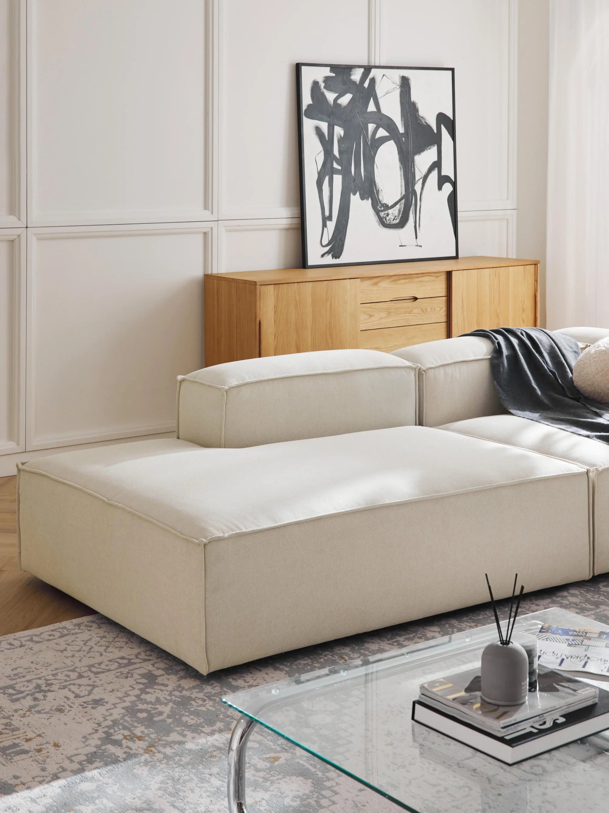 Kingston Contemporary 3-Seater Daybed Sleeper Modular Couch