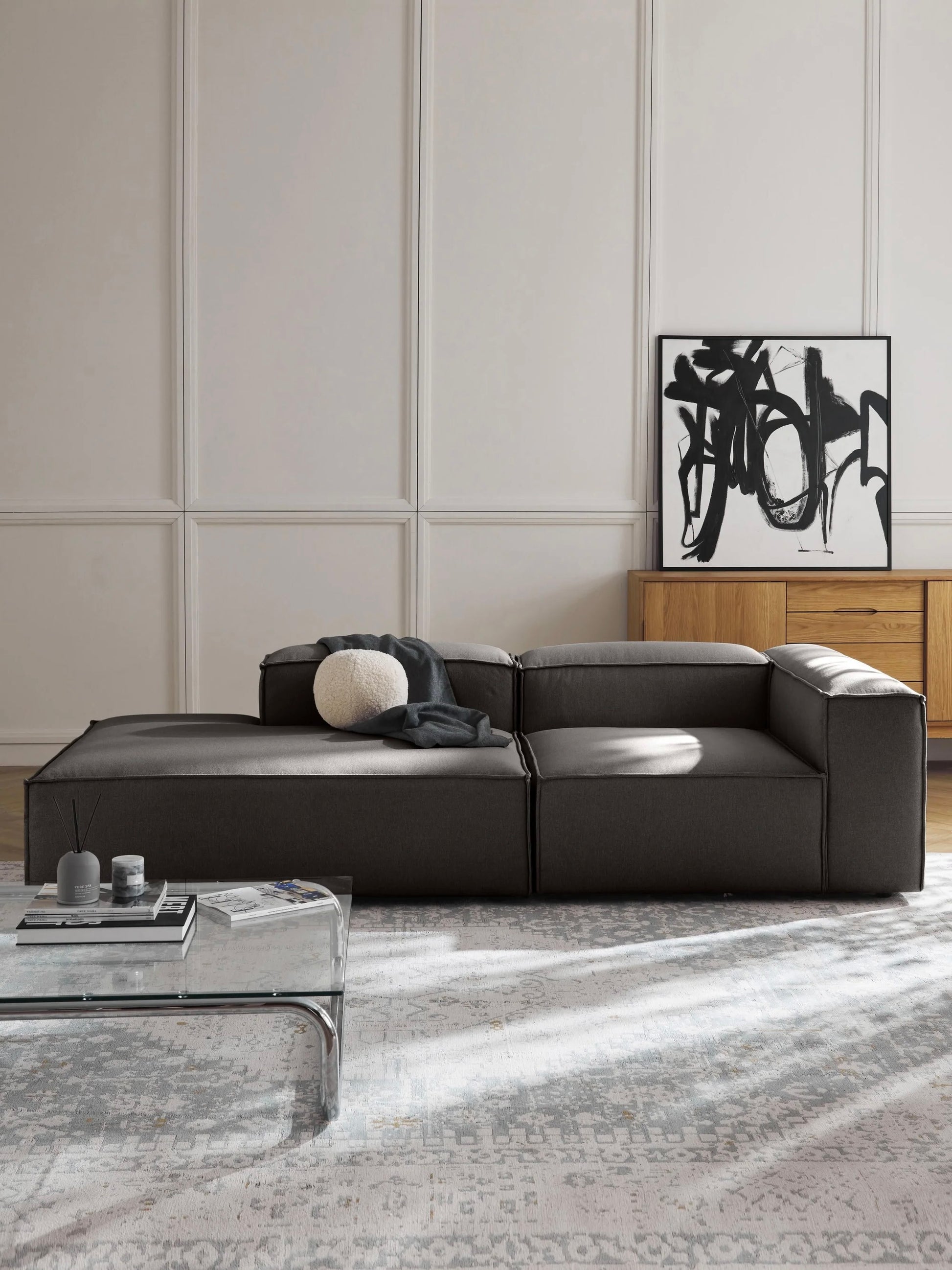 Kingston Contemporary 3-Seater Daybed Sleeper Modular Couch