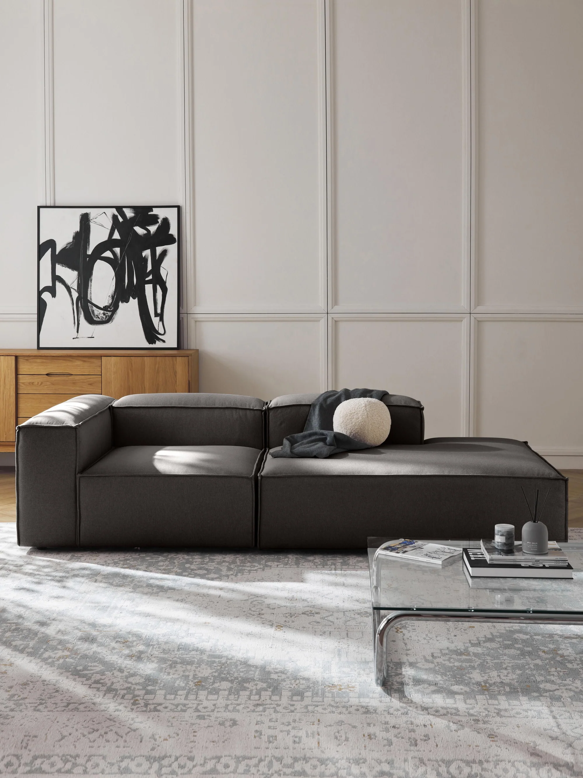 Kingston Contemporary 3-Seater Daybed Sleeper Modular Couch
