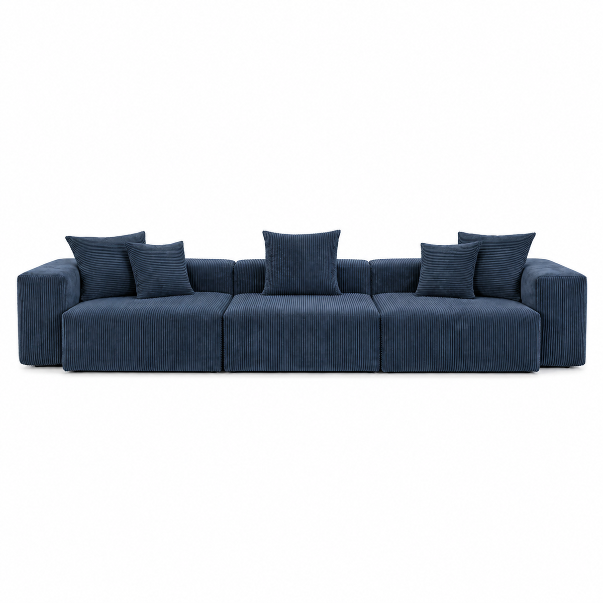 Corduroy Modular 10-Seater (Full Set) Sectional Couches