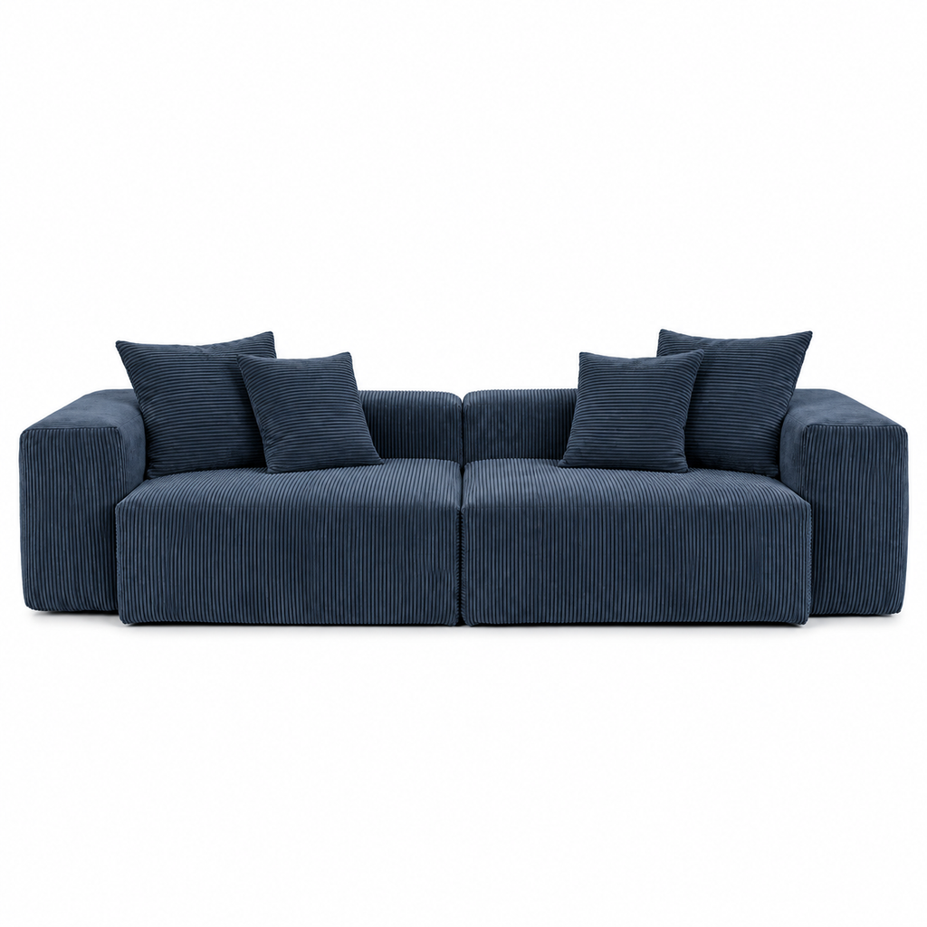 Corduroy Modular 13-Seater (Full Set) Sectional Couches